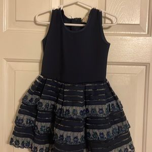 Blue formal kids dress
